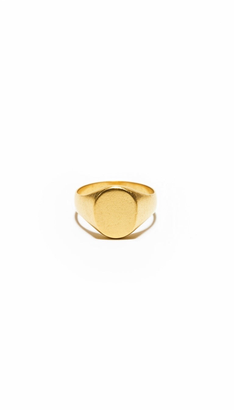 Houston III Anel Banhado em Ouro