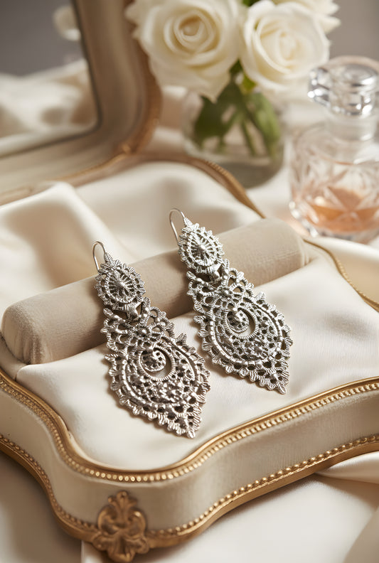 Brincos da Rainha (Prateado)