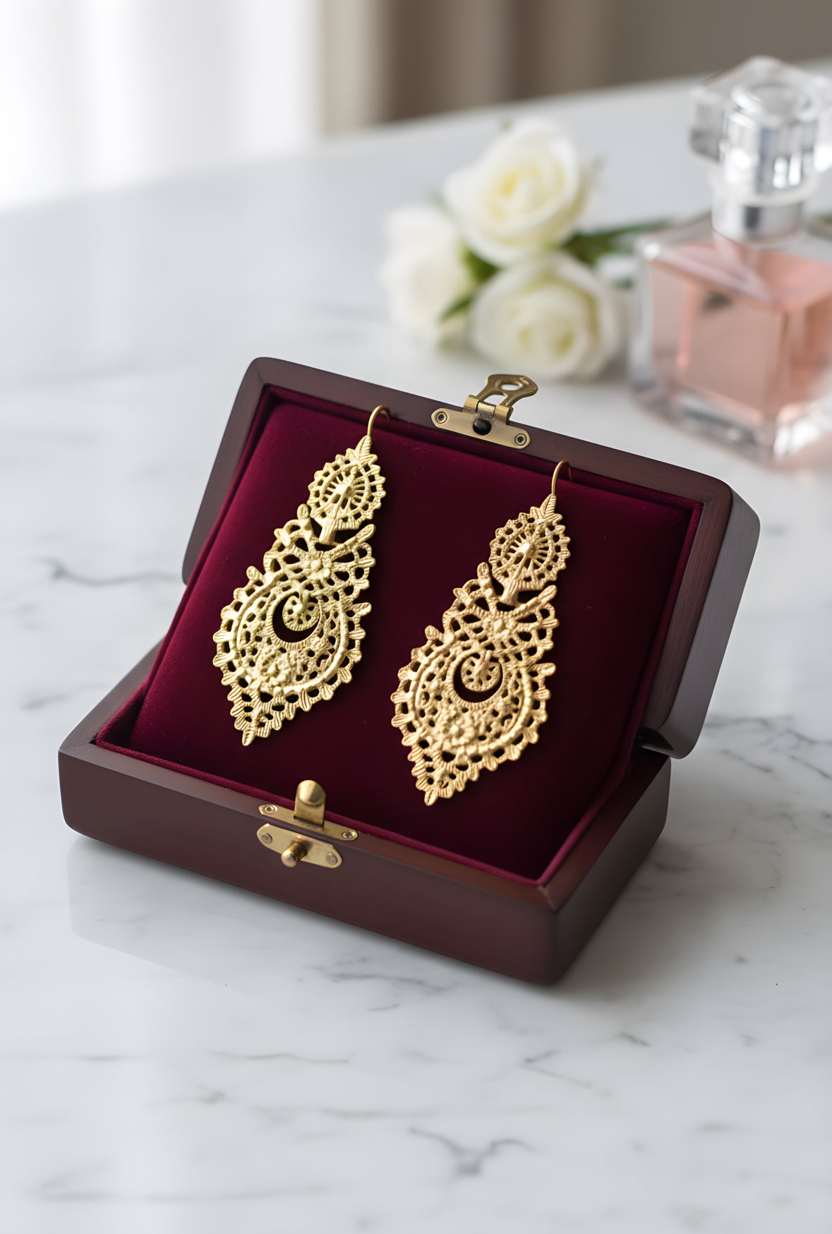 Brincos da Rainha (banhado em Ouro)