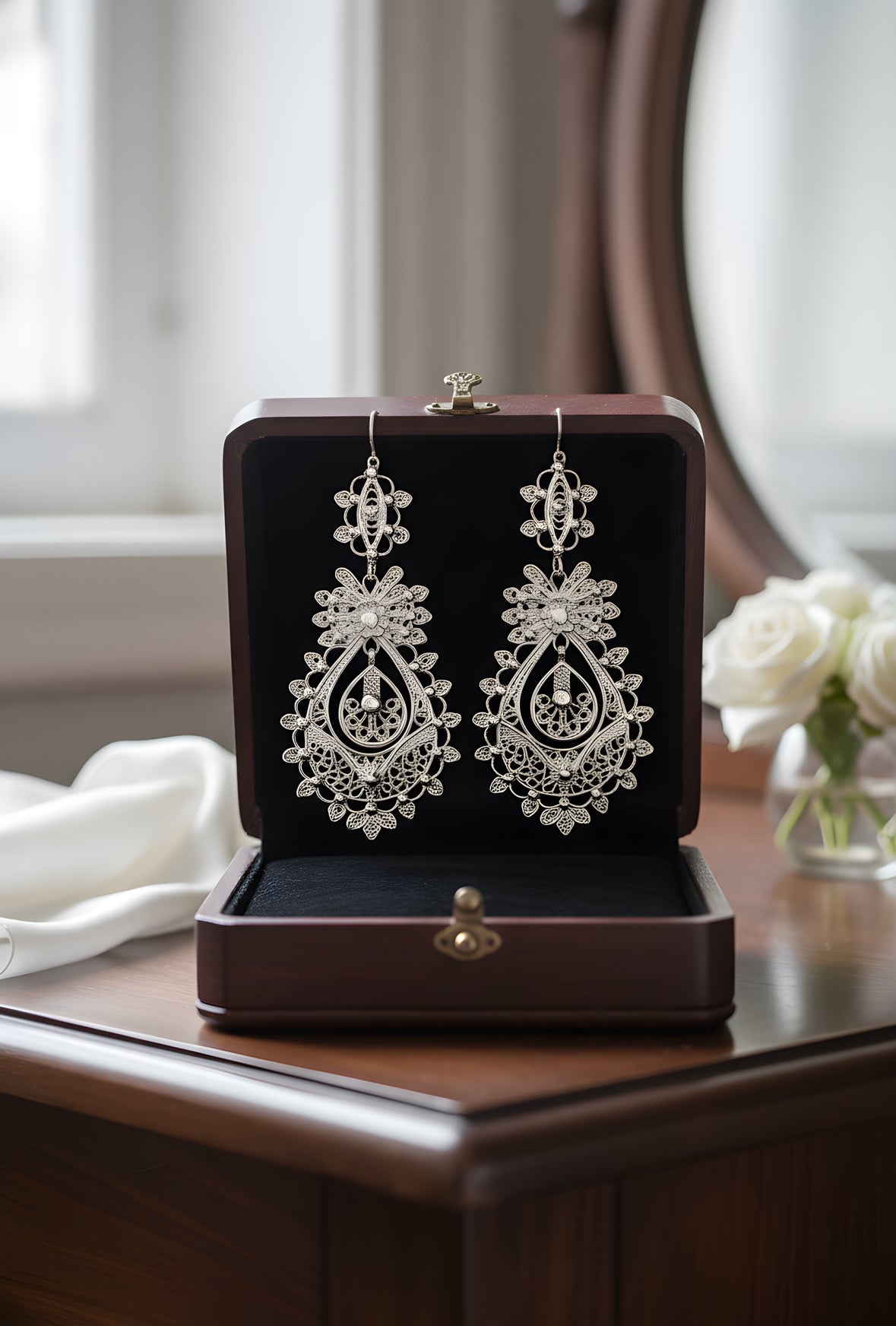 Brincos de Princesa (Prateado)