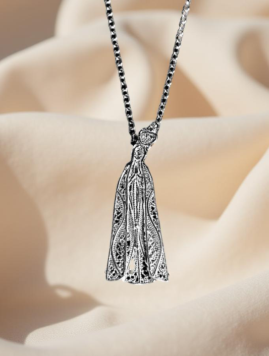 Nossa Sra Fátima (Prateado)