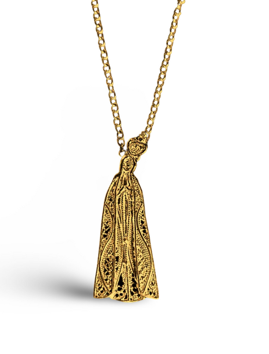 Nossa Sra Fátima (banhado em Ouro)