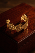 Maharaja IV Bracelete Banhada em Ouro