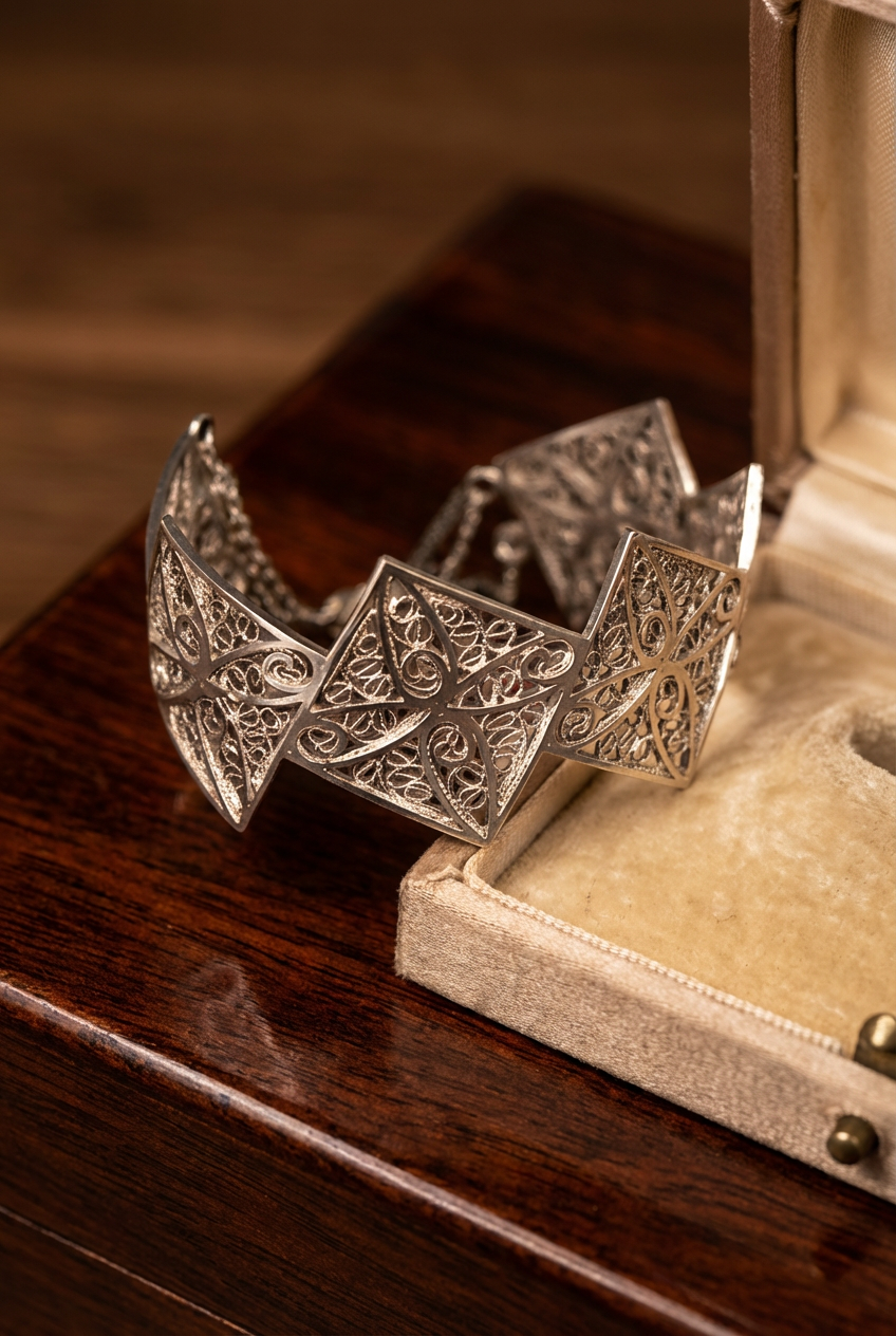 Maharaja IV Bracelete Prateada