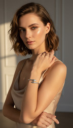 Cobra IV Bracelete Prateada