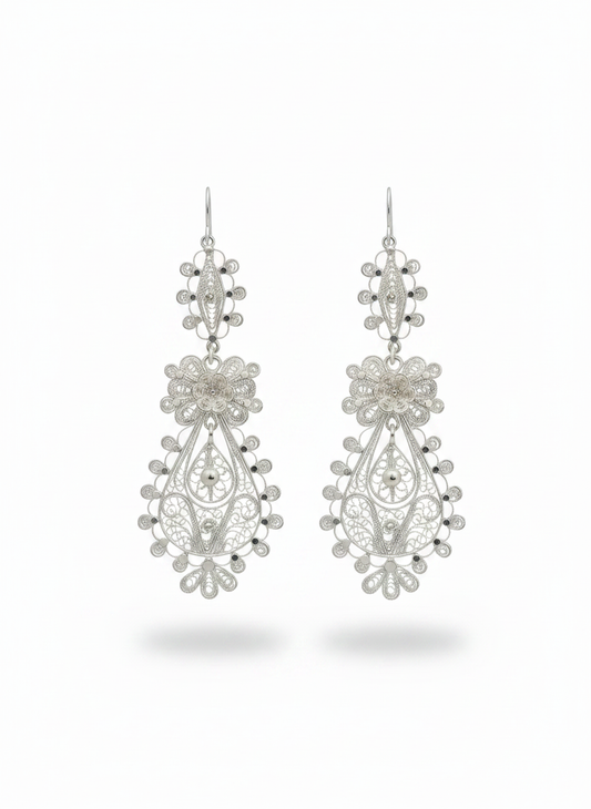 Princess Earrings (Silver)