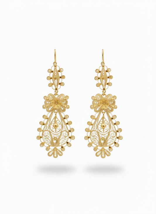 Princess Earrings (Gold Plated)