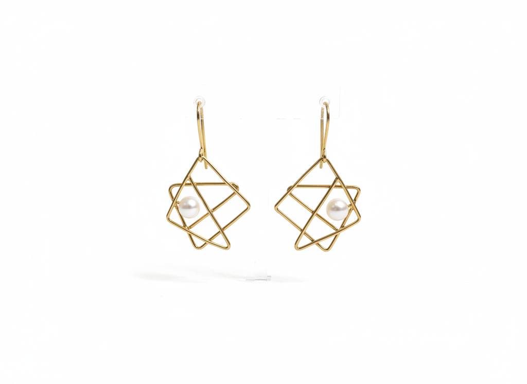 Cassandra II Brincos Banhados em Ouro