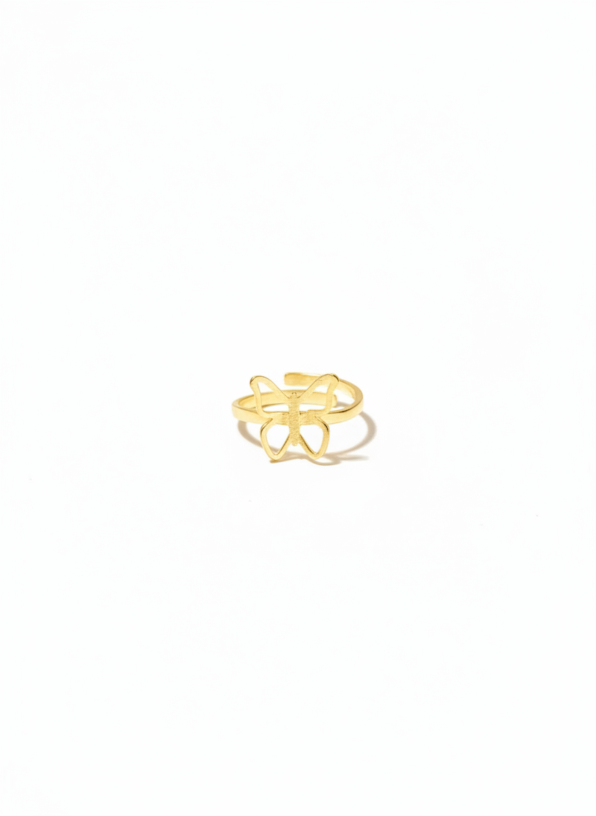 Metamorfose III Anel Banhado em Ouro