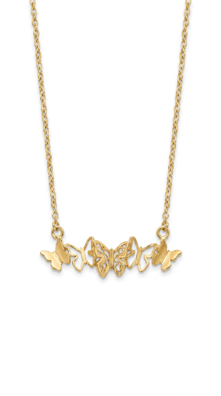 Metamorphosis I Colar Banhado em Ouro